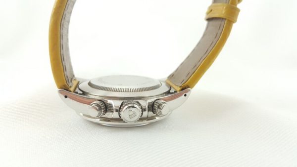 Tudor Prince Date 79280 Chronograph Automatic Wristwatch with Yellow Dial and Rolex Service Papers