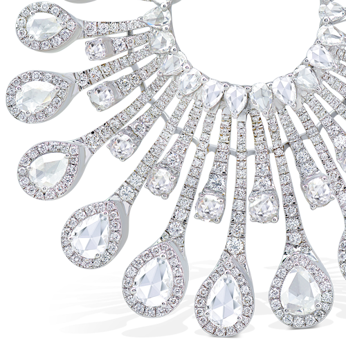 Rose Cut Diamond Earrings, 7.38 carats