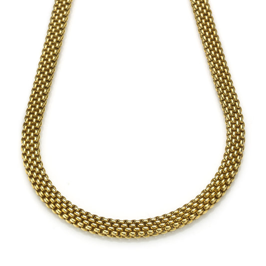 Vintage Fope Italian Woven Link Necklace