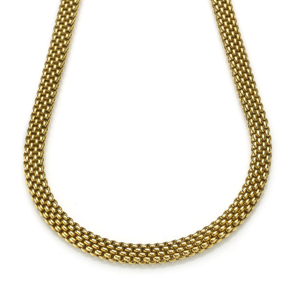 Vintage Fope Italian Woven Link Necklace
