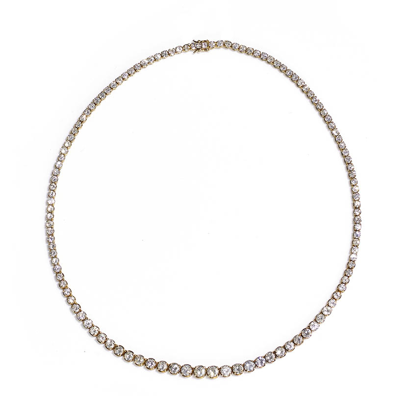 Graduated Diamond Rivière Necklace
