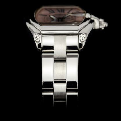 Cartier Roadster W62016V3 Pink Face Watch with Papers