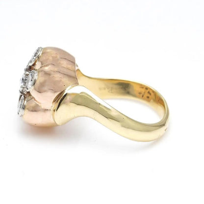 Vintage Boucheron Diamond Cluster Ring in 18ct Bi Colour Gold