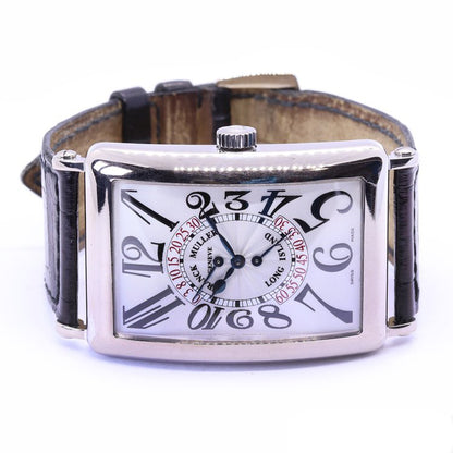Franck Muller Long Island Bi-Retrograde 18ct White Gold Automatic Watch, Ref 1100 DS R