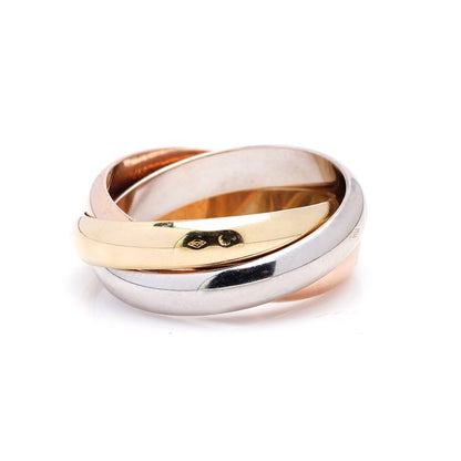 Cartier Trinity Tri Colour 18ct Gold Ring