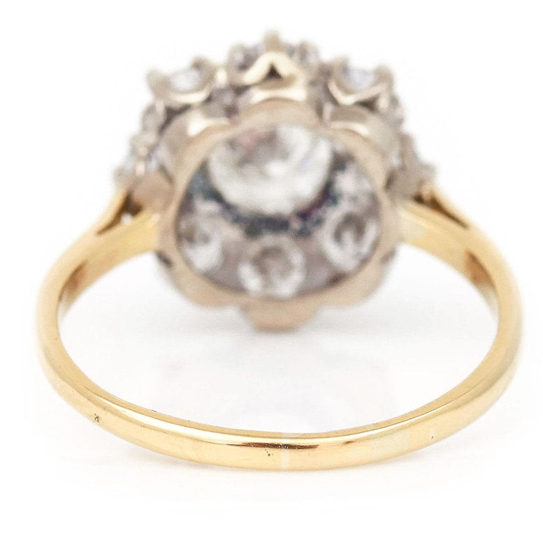 Vintage 1.60ct Diamond Cluster Ring