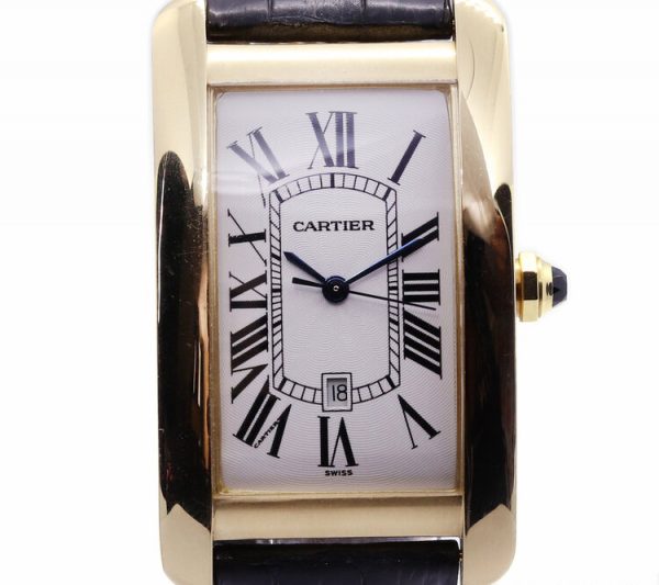 Cartier Tank Americaine 18ct Yellow Gold Large Model 1740 Automatic Watch
