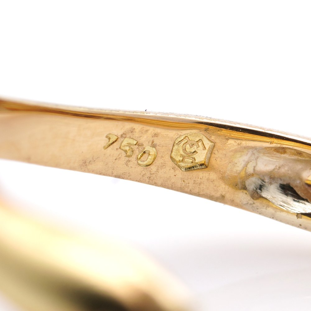 Carrera y Carrera 18ct Yellow Gold Panther Ring with Diamond