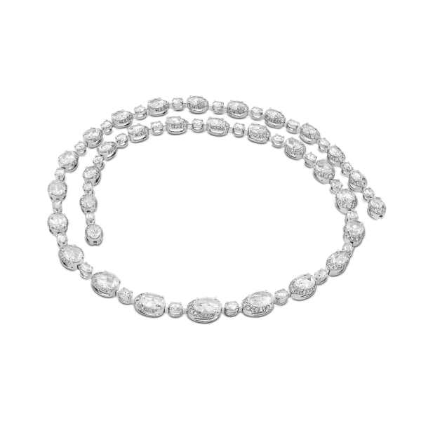 Rose Cut Diamond Cluster Necklace, 8.61 carats