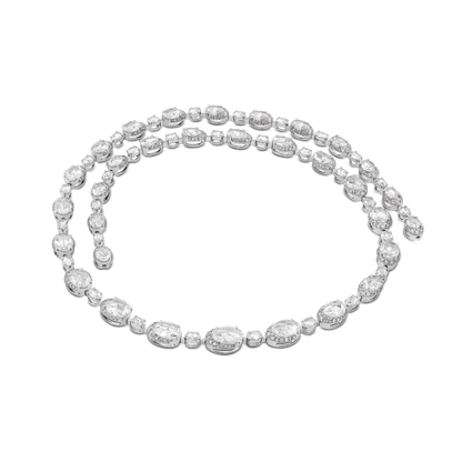 Rose Cut Diamond Cluster Necklace, 8.61 carats