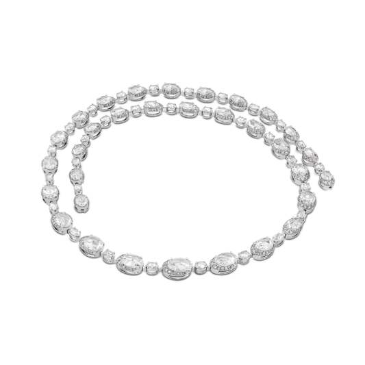 Rose Cut Diamond Cluster Necklace, 8.61 carats