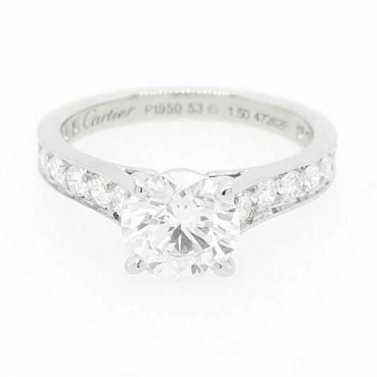 Cartier Diamond Solitaire Ring, 1.50 carats, Platinum, GIA Certificate