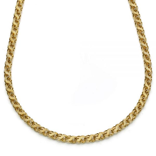 Vintage Fancy Link Gold Necklace