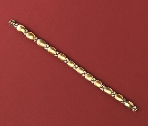 Antique Georgian Garnet and Diamond Collier de Chein Collar Necklace