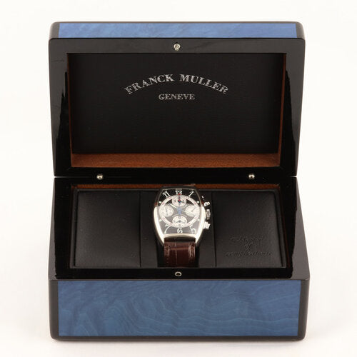 Franck Muller 7850 Chronobanker 18ct White Gold Watch, Box and Papers