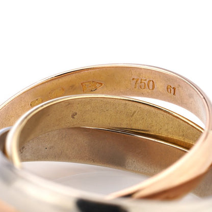 Les Must de Cartier Trinity Gold Ring, 18ct yellow rose and white gold bands