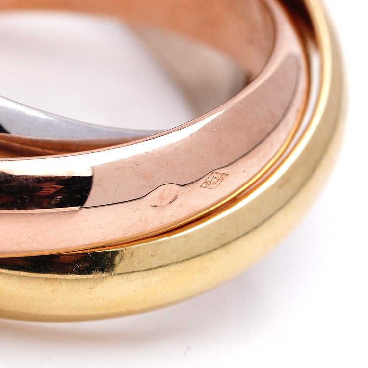 Cartier Trinity Tri Colour 18ct Gold Ring