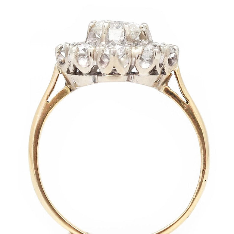 Vintage 1.60ct Diamond Cluster Ring