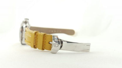 Tudor Prince Date 79280 Chronograph Automatic Wristwatch with Yellow Dial and Rolex Service Papers