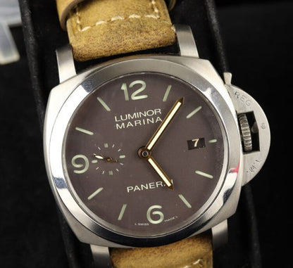 Panerai Luminor Marina Titanium 44mm Automatic Watch, with box and papers