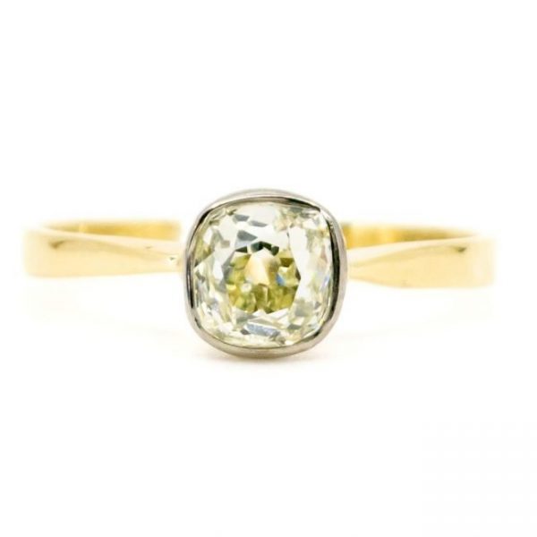 Vintage Old-Cut 0.80ct Diamond Solitaire Engagement Ring, 18ct Gold