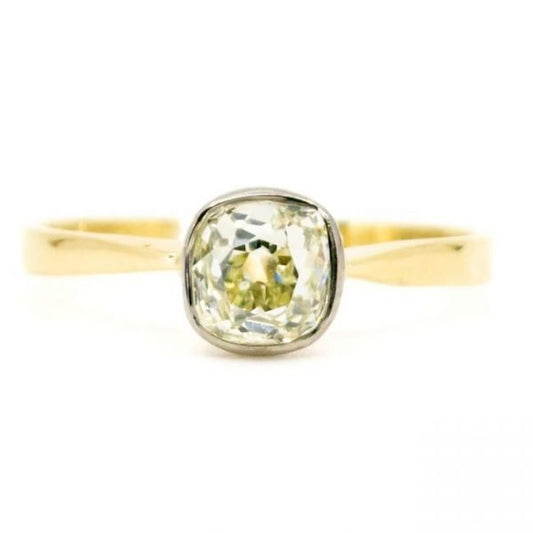 Vintage Old-Cut 0.80ct Diamond Solitaire Engagement Ring, 18ct Gold