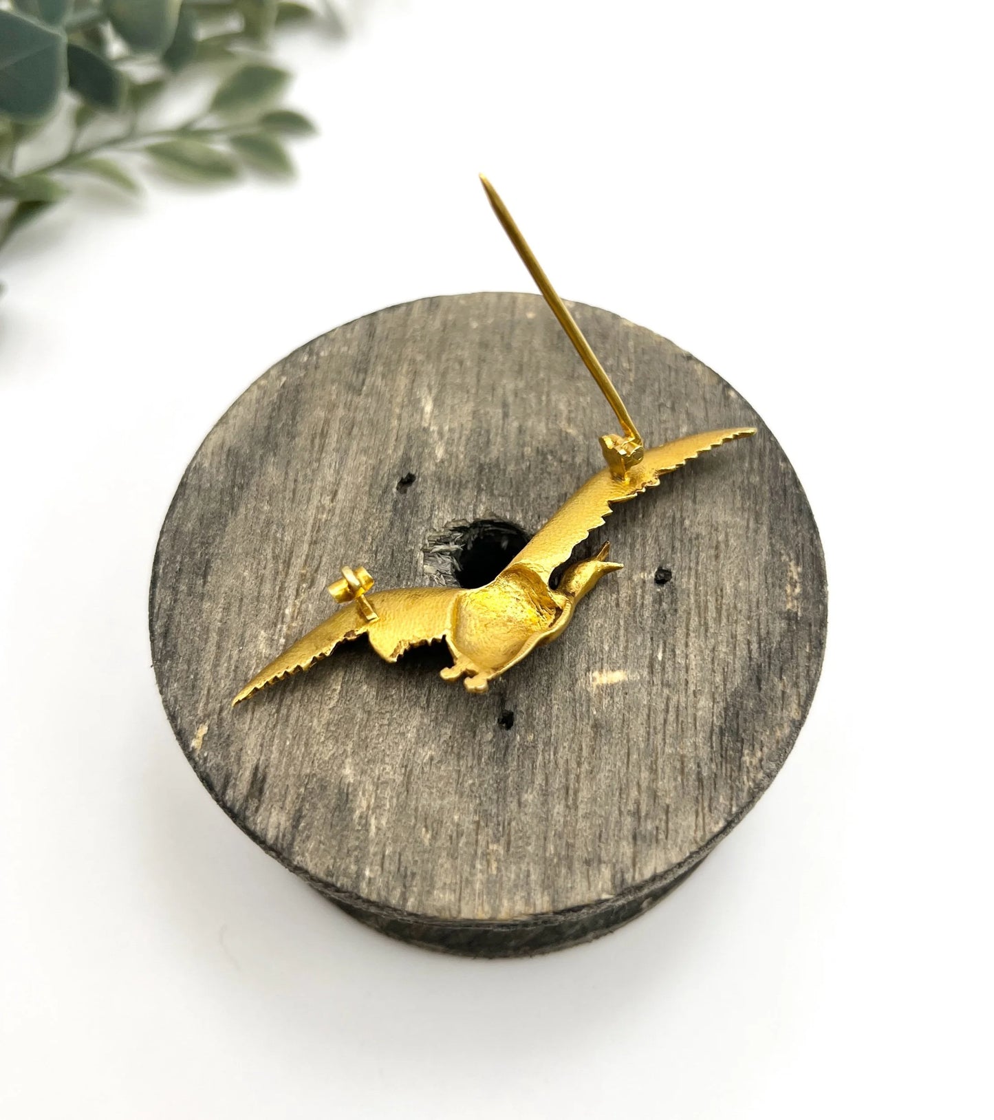 French Edwardian 18 Carat Yellow Gold Golden Goose Brooch, Circa 1900