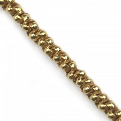 Vintage 18ct Yellow Gold Long Belcher Chain Necklace