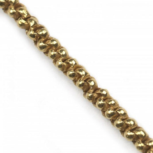 Vintage 18ct Yellow Gold Long Belcher Chain Necklace