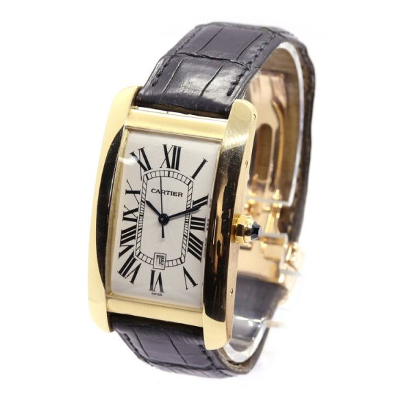 Cartier Tank Americaine 18ct Yellow Gold Large Model 1740 Automatic Watch