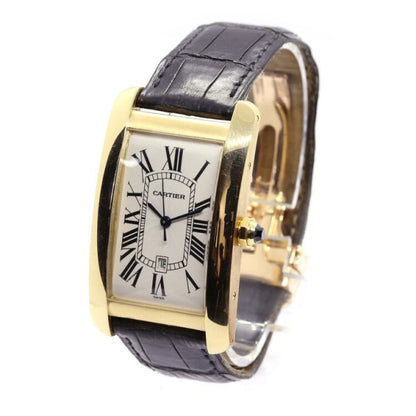 Cartier Tank Americaine 18ct Yellow Gold Large Model 1740 Automatic Watch