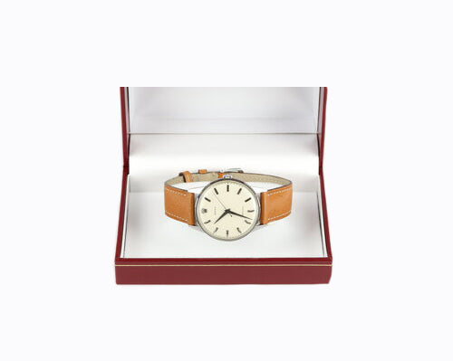 Rolex Precision Rare Vintage 9022 Men's Watch; 35mm stainless steel case, vintage white dial, seconds hand, acrylic crystal, manual wind, Circa 1940s-1950s