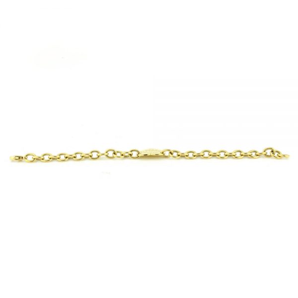 Tiffany and Co 18ct Yellow Gold Bracelet with Heart Charm, Original Box