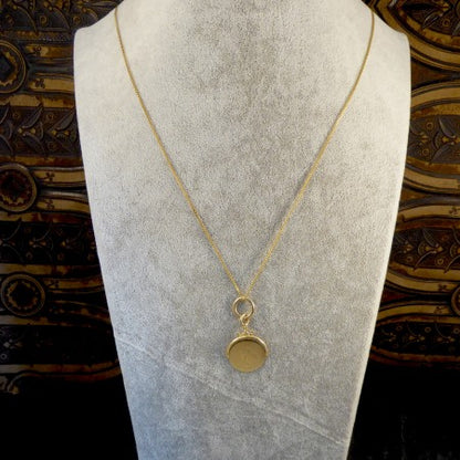 Antique Edwardian Masonic 18ct Yellow Gold Spinner Pendant