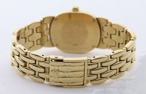 Patek Philippe Ladies Golden Ellipse 23mm Quartz 18ct Yellow Gold Watch, white dial, Roman numerals, sapphire crystal, 18ct gold bracelet