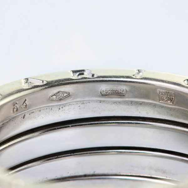 Bvlgari B Zero 1 18ct White Gold Ring, Made in Italy, Circa 1990s, Signed and Numbered