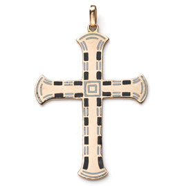 Antique Edwardian Rose Gold Cross Pendant