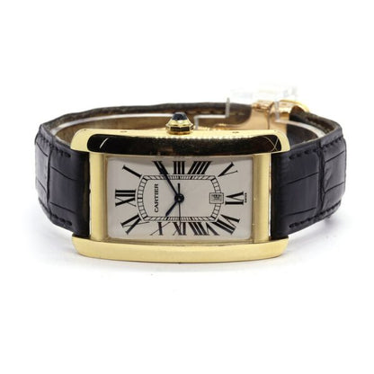 Cartier Tank Americaine 18ct Yellow Gold Large Model 1740 Automatic Watch