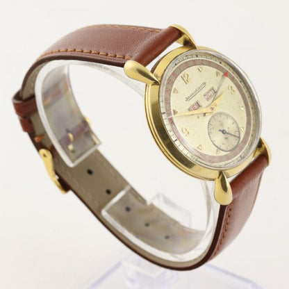 Vintage 1950s Jaeger LeCoultre Triple Calendar 18ct Yellow Gold Manual