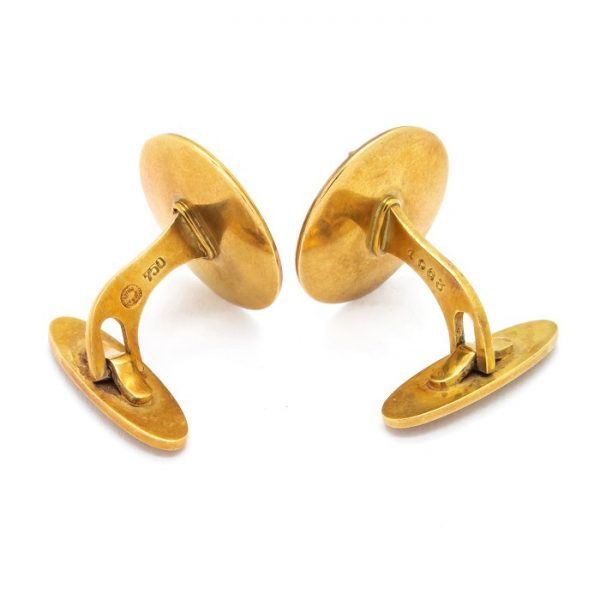 Georg Jensen 18ct Gold Horse Dress Set by Arno Malinowski, Signed and Numbered, Circa 1960