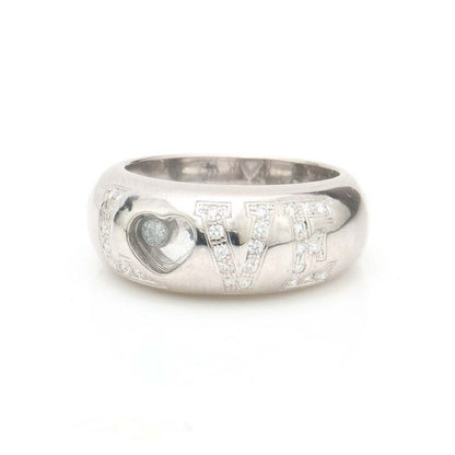 Chopard 18ct White Gold Love Ring set with Diamonds, 0.32 carat total, Made in Switzerland, After 2000, Comes in original Chopard box