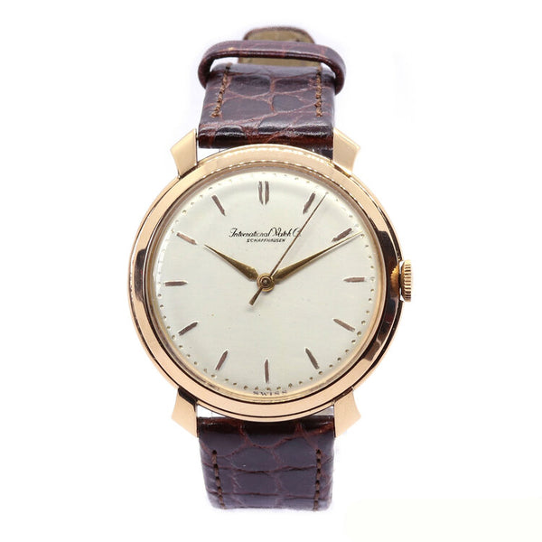 IWC Vintage 18ct Rose Gold 36mm Manual Wristwatch, Circa 1950s