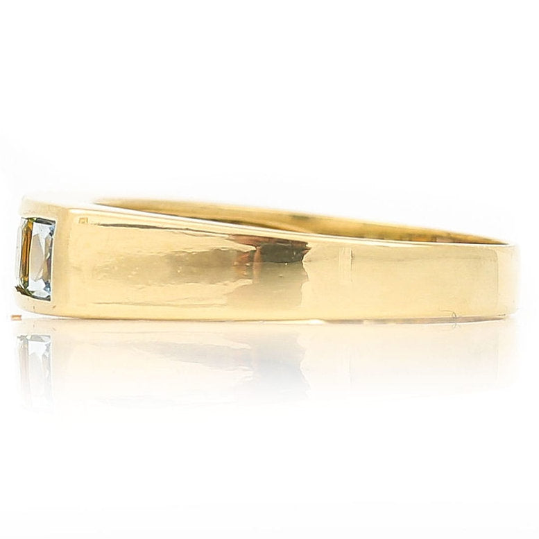 Princess Cut Multi Gemstone Rainbow Five Stone Ring