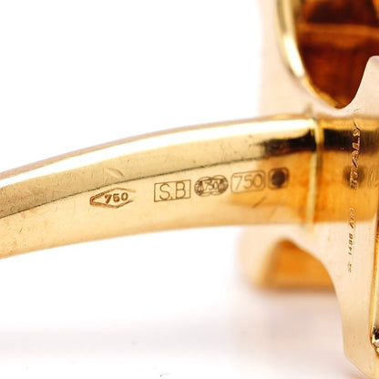 Bulgari 18ct Yellow Gold B Zero1 Cufflinks