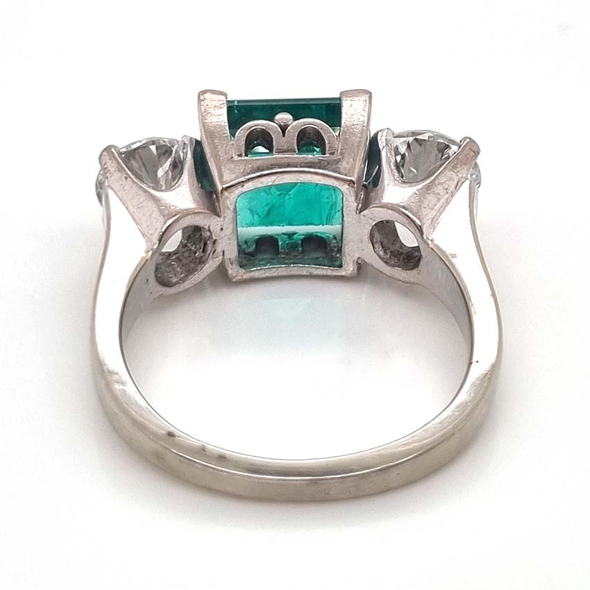 deco emerald ring