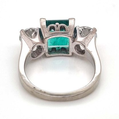 deco emerald ring
