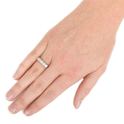 Vintage Diamond Five Stone Ring, 0.75 carats