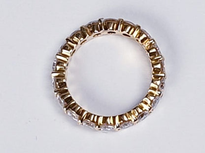 French Diamond Full Eternity Band Ring, 2.00 carat total, in 18ct yellow gold