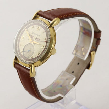 Vintage 1950s Jaeger LeCoultre Triple Calendar 18ct Yellow Gold Manual Watch
