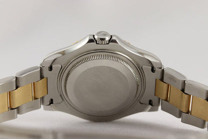 Rolex Yacht Master Midsize 35mm Steel and Gold Automatic, silver dial, gold bezel, date indicator, luminescent hands and hour markers, screw-down crown, sapphire crystal, steel and gold Oyster bracelet strap with steel and gold fold-over clasp